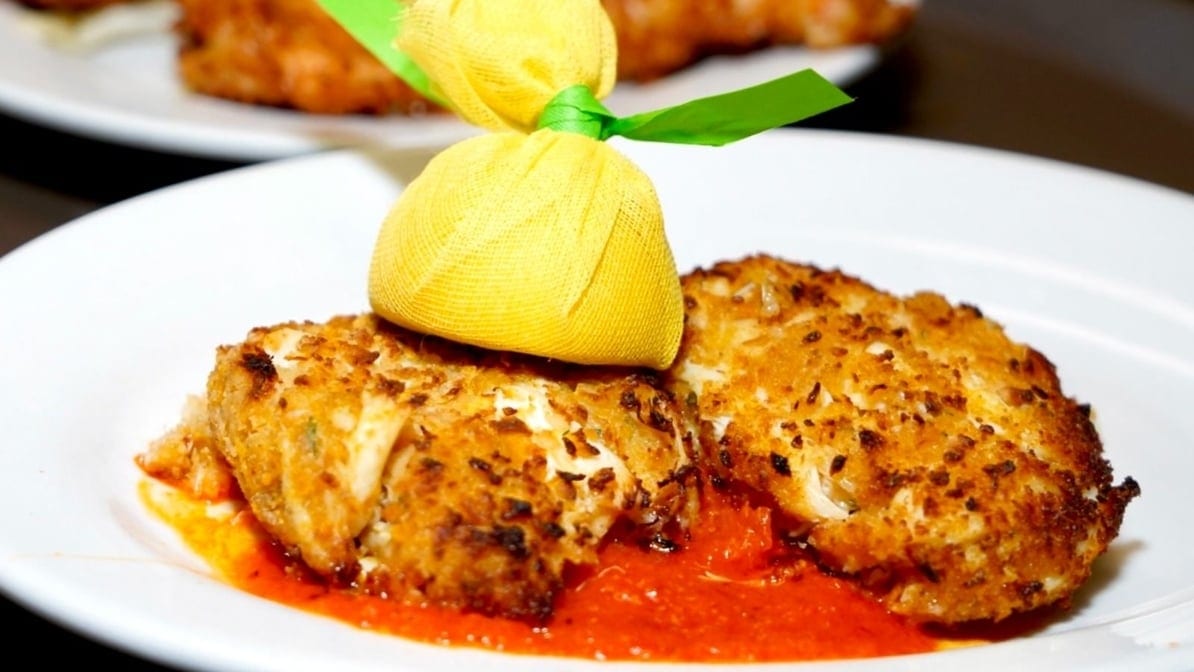 Maryland Crab Cakes Appetizer.