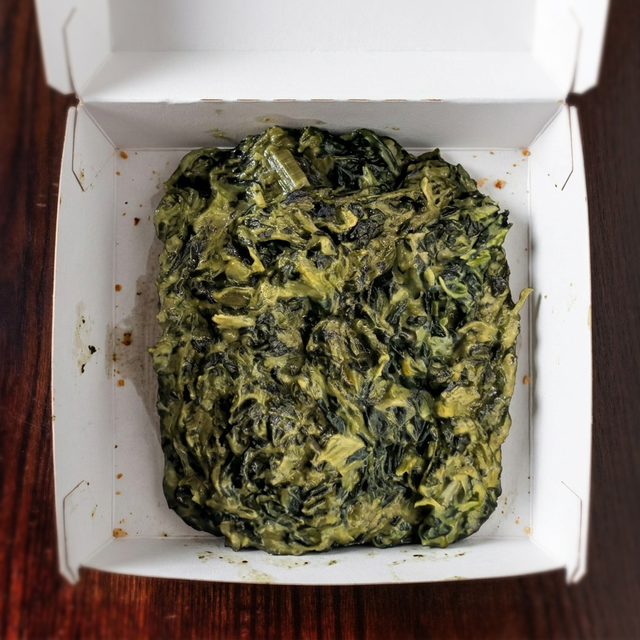 Creamed Spinach Side.