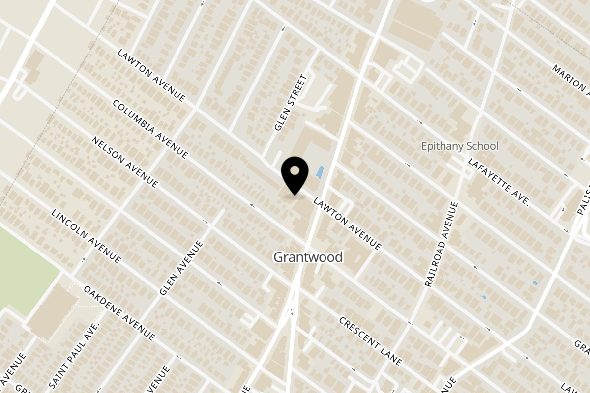 Map showing the location of 354 Steakhouse on 354 Lawton Ave in Cliffside Park